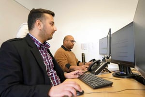 Support staff working